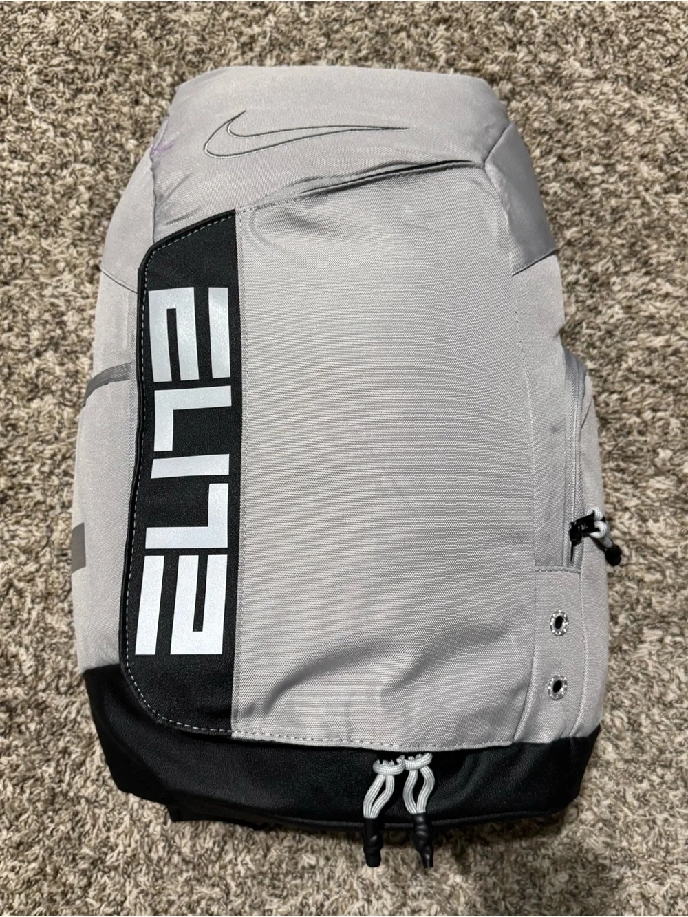Nike Gray and Black Elite Backpack